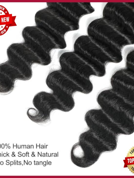 20 22 24 Inch Loose Deep Wave Brazilian Virgin Human Hair Extensions